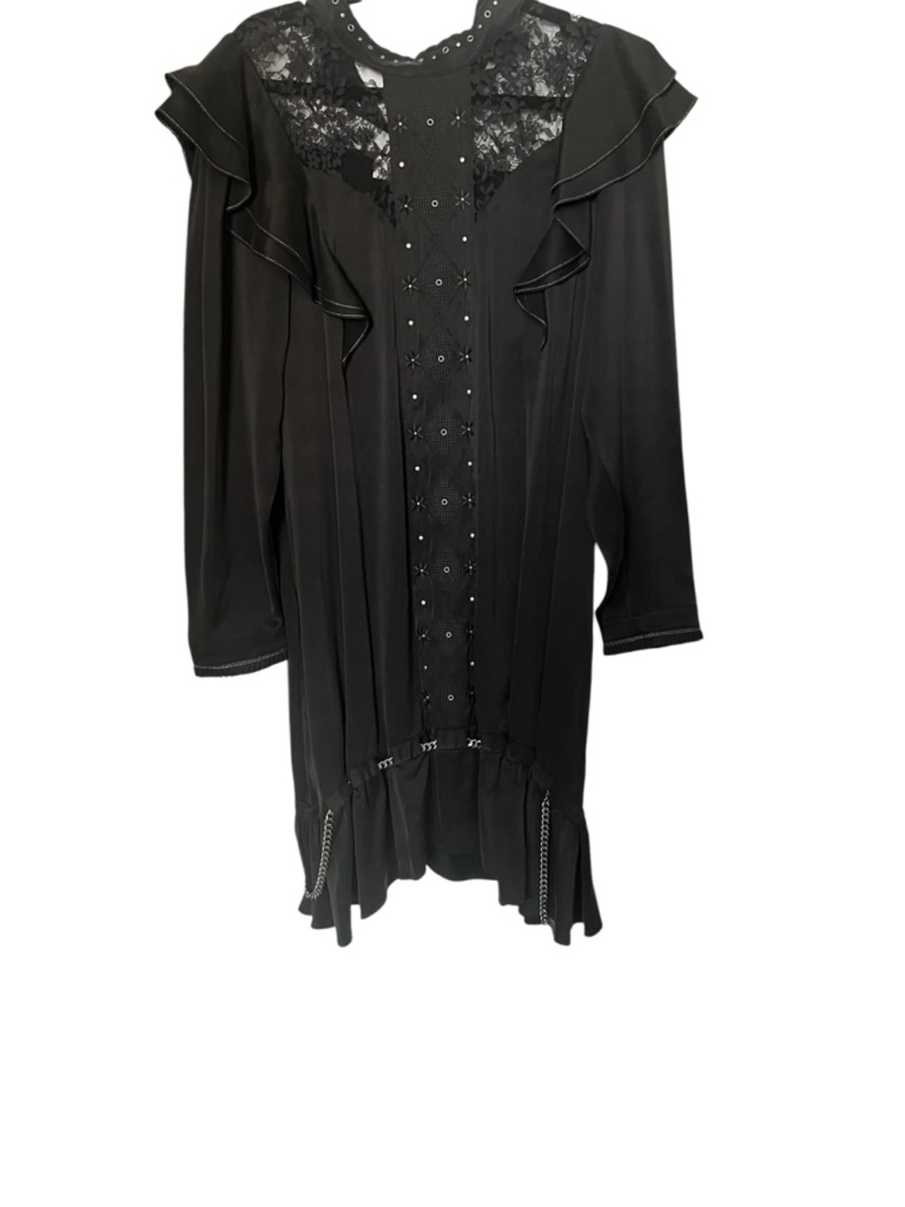 COACH Washed Silk Chain Dress (size 8) - Picture 3 of 14